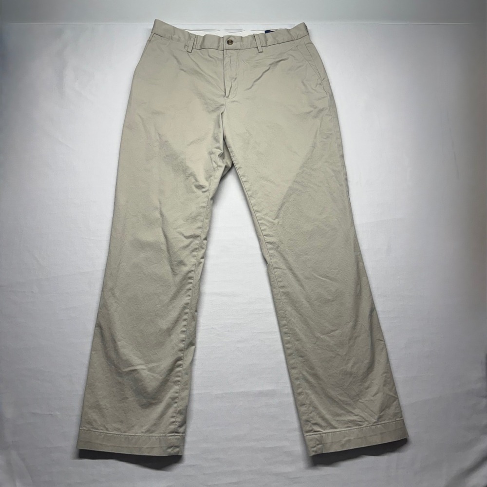 Polo Ralph Lauren Khaki Pants Stretch Classic Fit Beige Chinos 33x32